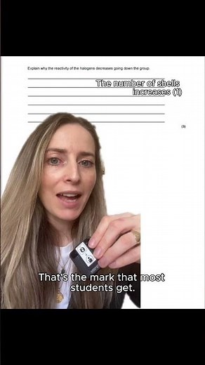 Group 7 Reactivity- GCSE Exam Question