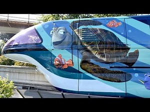Disneyland Monorail Pixar Fest Themed Monorails Featuring The Incredibles & Finding Nemo
