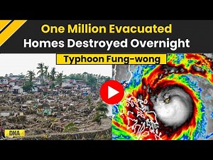 Philippines Typhoon: Mass Evacuation Underway | Scary Typhoon Fung-wong Footage Surfaces