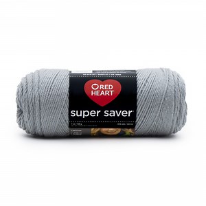Red Heart® Super Saver™ #4 Worsted Acrylic Yarn, Dustygray 7oz/198g 364yd
