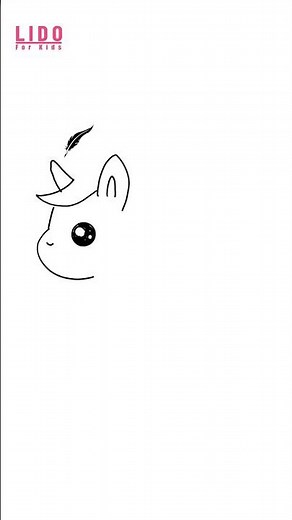 How to draw UNICORN Easy Cute Drawing Tutorial for Kids & Beginners Step by Step #lidoartworks