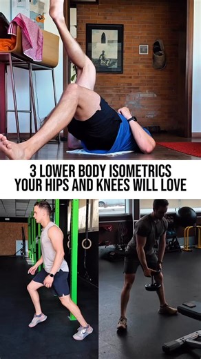 Split squat holds Great to gradually introduce two different knee...