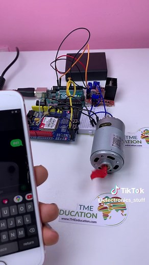DC Motor control with SIM900 GSM GPRS #engineering #electronics #electronicsprojects #fypシ゚viral