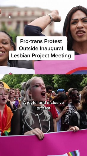 Pro-Trans Protest Challenges Lesbian Project