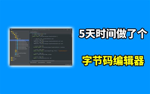 5天时间做了个Java字节码编辑器