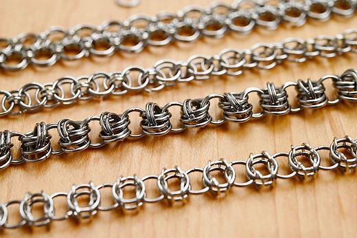 How to Make a Chainmail Bracelet - 5 DIY Designs with Patterns