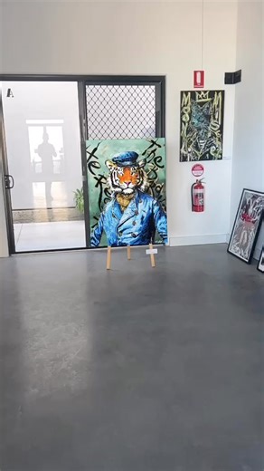 15 reactions | Check out the augmented reality animation that comes with my painting ‘Here’s to the brave’.Acrylic paint and spray paint on canvas. 122x92cm www.thespacecowboygallery.com | The-Space-Cowboy | Facebook