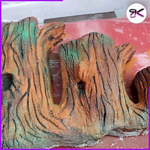 Tree Trunk Fountain with Flowing Elegance 🌳💧 #diy #fountain #concrete | RusticKraft