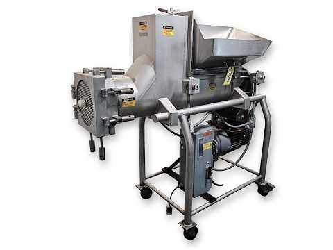 Used 15HP Stainless Steel Cheese Screw Extruder 12" Dia. Auger
