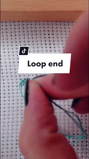 Learn Cross Stitch Loop End Technique with Needle Bug Tutorial