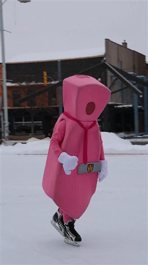 University of Waterloo Math on Instagram: "Have a fun and safe holiday break everyone! If you’re on the ice keep an eye out for Pinky! ⛸️🎄"