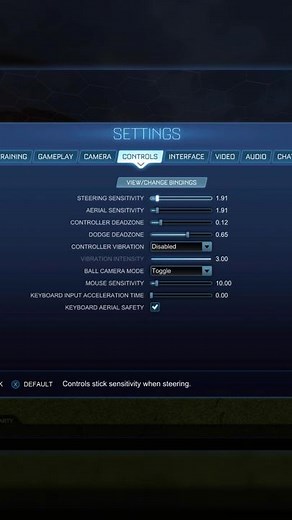 My CONTROLLER Settings (Part 2 of Settings) #rltutorial #rocketleaguetips #rocketleague