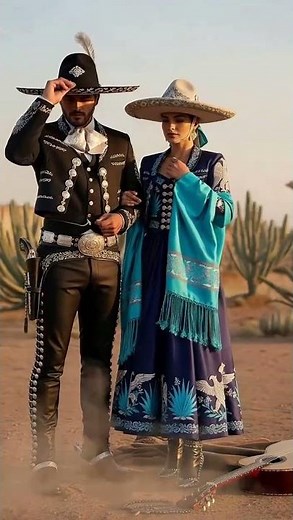Vibrant Mexican Heritage in Traditional Attire