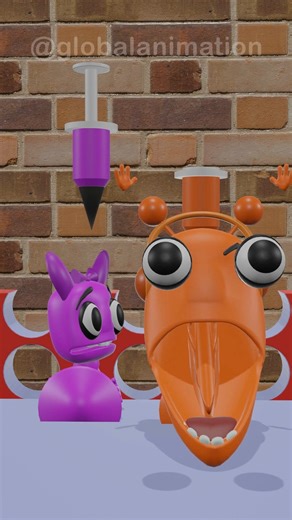 Oren is afraid of injections Geometry Dash #shortvideo