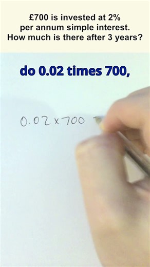 Calculating using simple interest