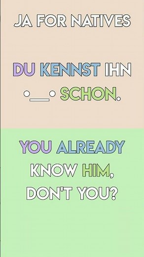 How to use German 'Ja' as a Modal Particle (A2-B1)