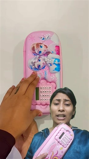 princess calculator pencil pouch #shorts #viral #trending #stationery #pink #youtubeshorts #ytshorts