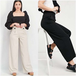 14K views · 64 reactions | Hi waisted Wide Leg Pants ✅Size-26,28,30,32,34,36,38,40 Length:38 | ApPy's Fashion House | Facebook