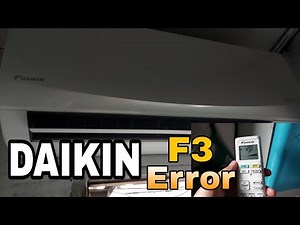 DAIKIN F3 ERROR CODE, aircon unit not cooling. #daikin #airconditioner