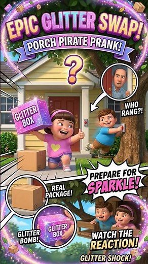 Epic Glitter Bomb Prank | The Porch Pirate Package Swap! ✨