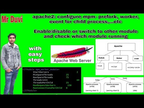 Apache2 MPM prefork, worker, event module configure-switch to other module and check running MPM