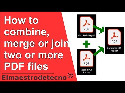 How to combine, merge or join two or more PDF files