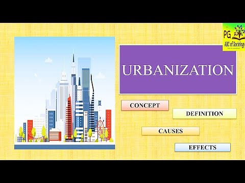 Urbanization | Concept | Definition | Measures | Causes | Effects | Urbanization as process