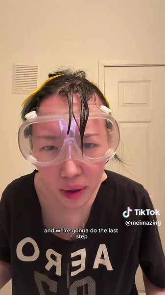Perming a cowlick in bangs