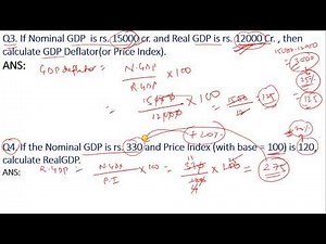 GDP Deflator(wth numerical)|Nominal and real GDP|National Income|Class 12|Macroeconomics|CBSE|