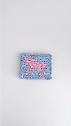 [PATTERN | Crochet with me🤍] 코바늘 유니콘 카드지갑 뜨기 Crochet Unicorn Card Wallet Tutorial #crochet #코바늘