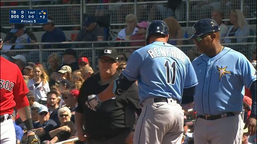 Hunter Renfroe's 1st spring hit