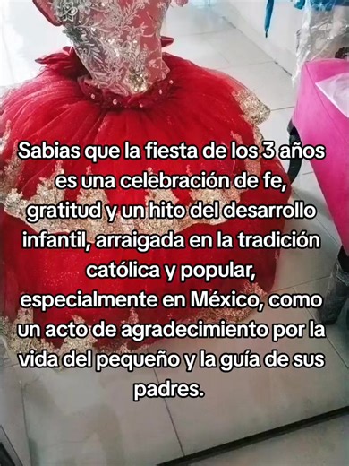 Celebración de los 3 años: Tradición católica y agradecimiento