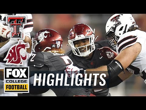 Texas Tech Red Raiders vs. Washington State Cougars Highlights | FOX College Football