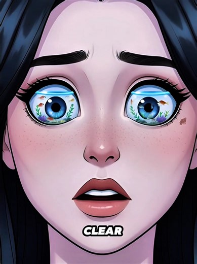 The Girl With Living Eyes She Turned her eyes into an Aquarium wait for the end to see what happened to her sight #fyp #aquarium #eyes #storytime #aquariumeyes