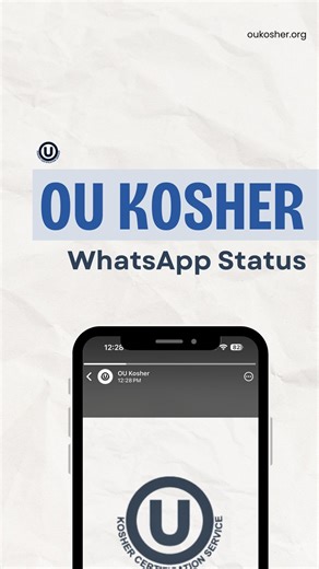 Never miss an OU Kosher update again! 📲⬇️ Join our new WhatsApp status—just WhatsApp “kosher” to 1 (917) 594-2112. #oukosher #kosher #kashrut #announce #announcement #whatsapp #status #new | OU Kosher