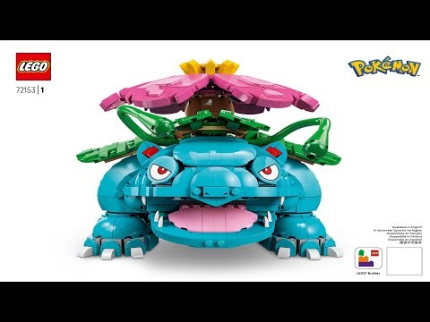 LEGO Instructions - Pokémon - 72153 - Venusaur, Charizard and Blastoise - Sculptures (All Books)