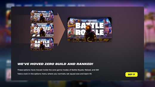 Did Fortnite remove Zero Build? No, and here's how to find it