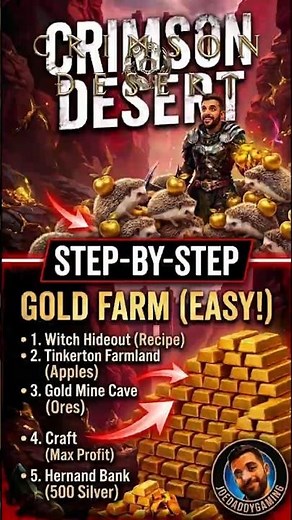 NEW Method! Farm Golden Apples Like THIS in Crimson Desert (No Bounty)🤫🍎