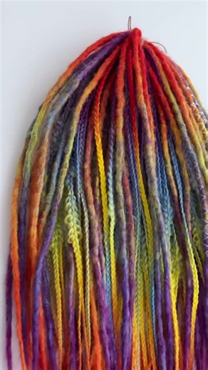 Crochet Double Ended Dreadlocks: Red, Orange, Blue & Purple Synthetic Hair Extensions - Etsy