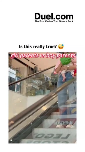 decode world on Instagram: "The post shares a 73-second viral montage video humorously contrasting "girl parents" (carrying dolls, pink bags, and dresses amid apparent exhaustion) with "boy parents" (hauling soccer balls, trucks, and gadgets more casually), captioned skeptically with laughing emojis to question gender stereotypes in child-rearing. Garnering 2.6 million views and 11,600 likes in under a day, it elicits 321 replies mostly debunking the trope, including parents of girls who embrace
