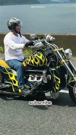 This bike has a V8 engine 😱#trending