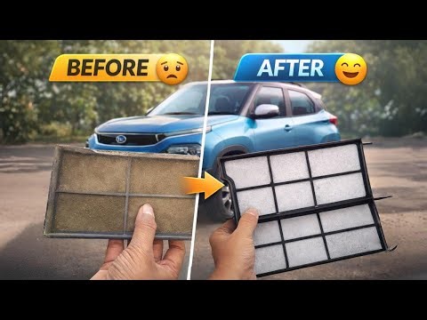 Tata Punch AC Filter Location & Cleaning | Car AC Filter Remove, Wash & Replace Guide