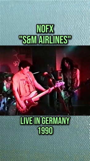 Channel 80 | Legendary punk rock band NOFX plays "S&M Airlines" live in Germany in 1990. #nofx #90spunk #punkrock #fatwreckchords #punklegends @nofx... | Instagram