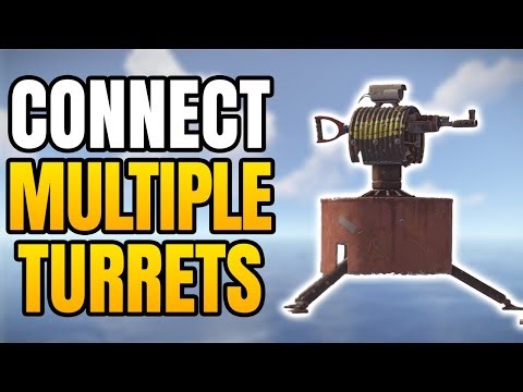 How To Set Up Multiple Turrets In Rust | How To Connect Many Turrets To The Same Battery