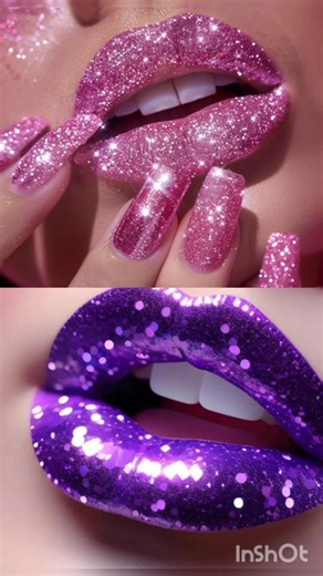 pink glitter vs purple glitter#viral#fashion#fashionaesthetic#choose#trendingshort#@fashionqueen.78
