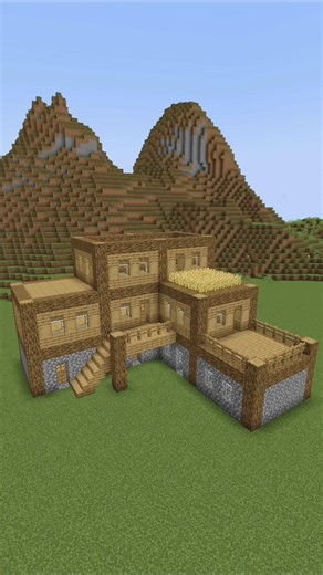 Survival house Minecraft tutorial #minecraft #minecraft build #virl #shorts