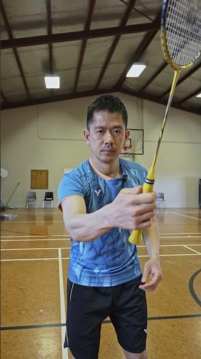 badminton grip change secret, thumb and index are your go to fingers #badminton