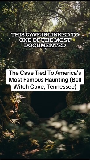 The Cave Tied To America’s Most Famous Haunting (Bell Witch Cave, Tennessee) Bell Witch Cave, Tennessee haunted cave, American folklore legend, historic Tennessee cave, Southern ghost stories #SouthernTrails #TennesseeHiking #BellWitchCave #SouthernHistory #TrailStories