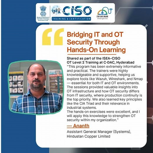 Wazuh, Wireshark & Nmap in Action | ISEA–CISO Training