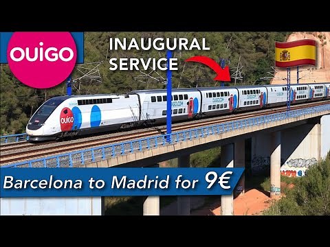 OUIGO : Brand new high speed train in Spain ! Barcelona to Madrid at 300km/h
